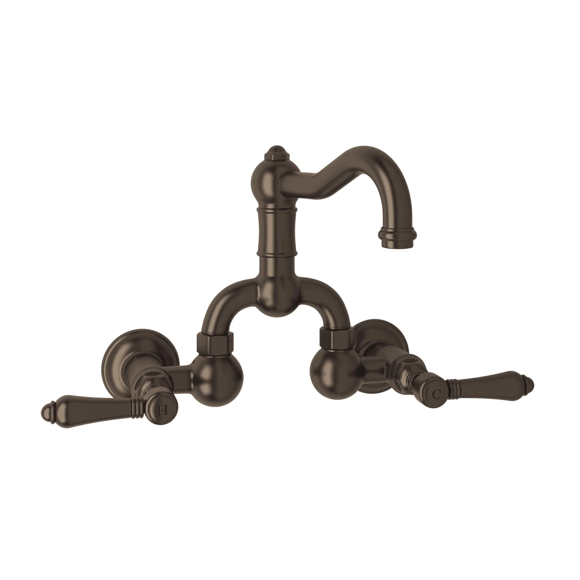 ROHL A1418 Acqui® Wall Mount Bridge Lavatory Faucet With Column Spout - Image 10