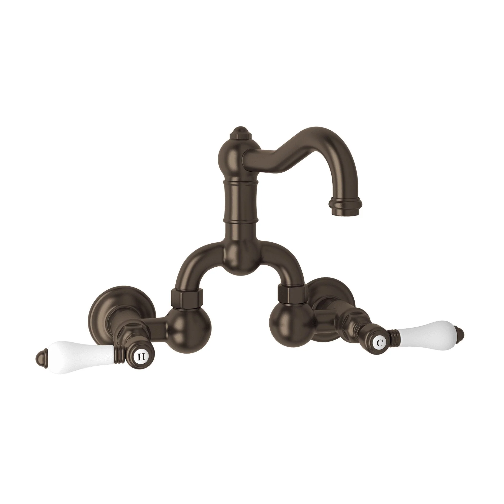 ROHL A1418 Acqui® Wall Mount Bridge Lavatory Faucet With Column Spout - Image 15