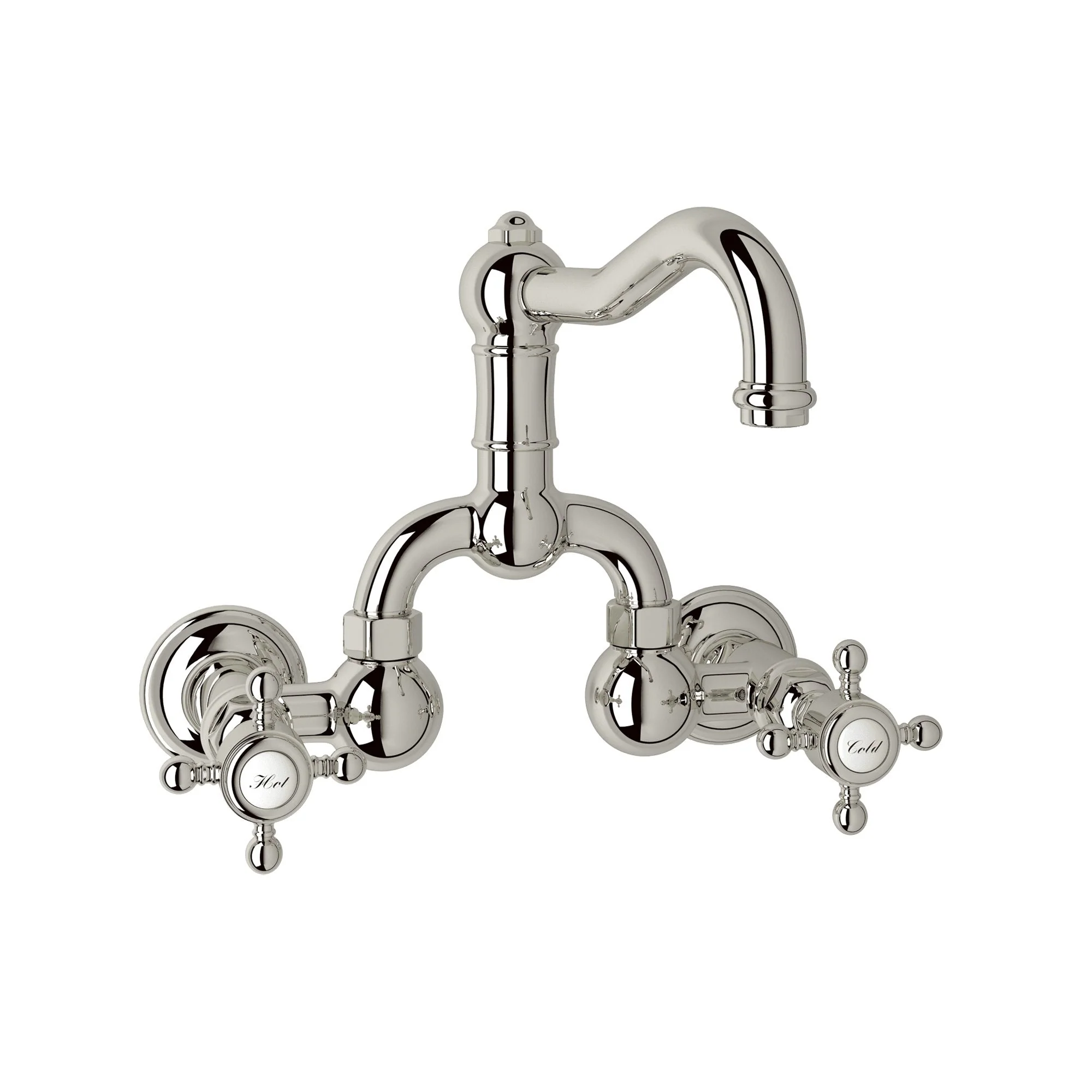 ROHL A1418 Acqui® Wall Mount Bridge Lavatory Faucet With Column Spout - Image 18