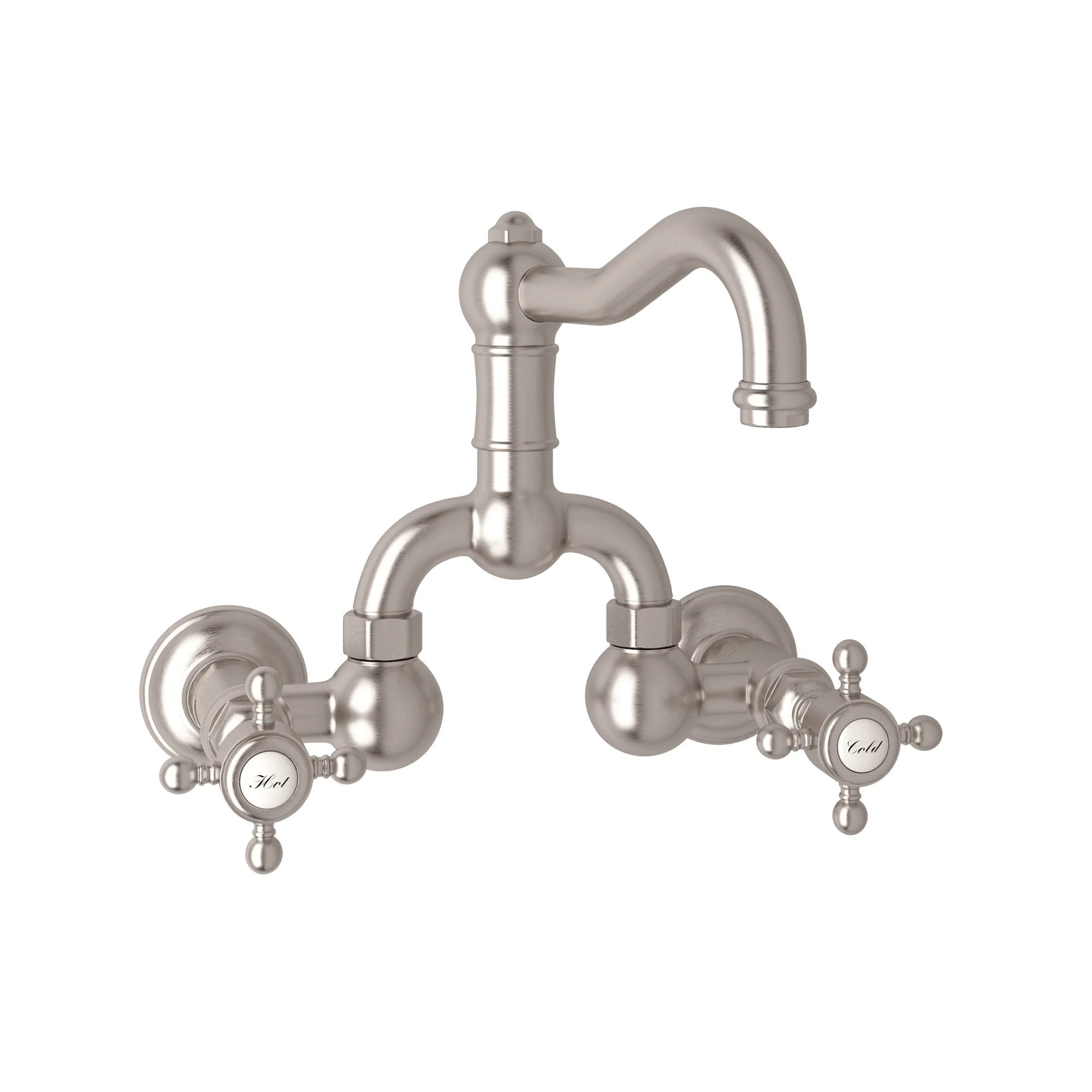 ROHL A1418 Acqui® Wall Mount Bridge Lavatory Faucet With Column Spout - Image 19