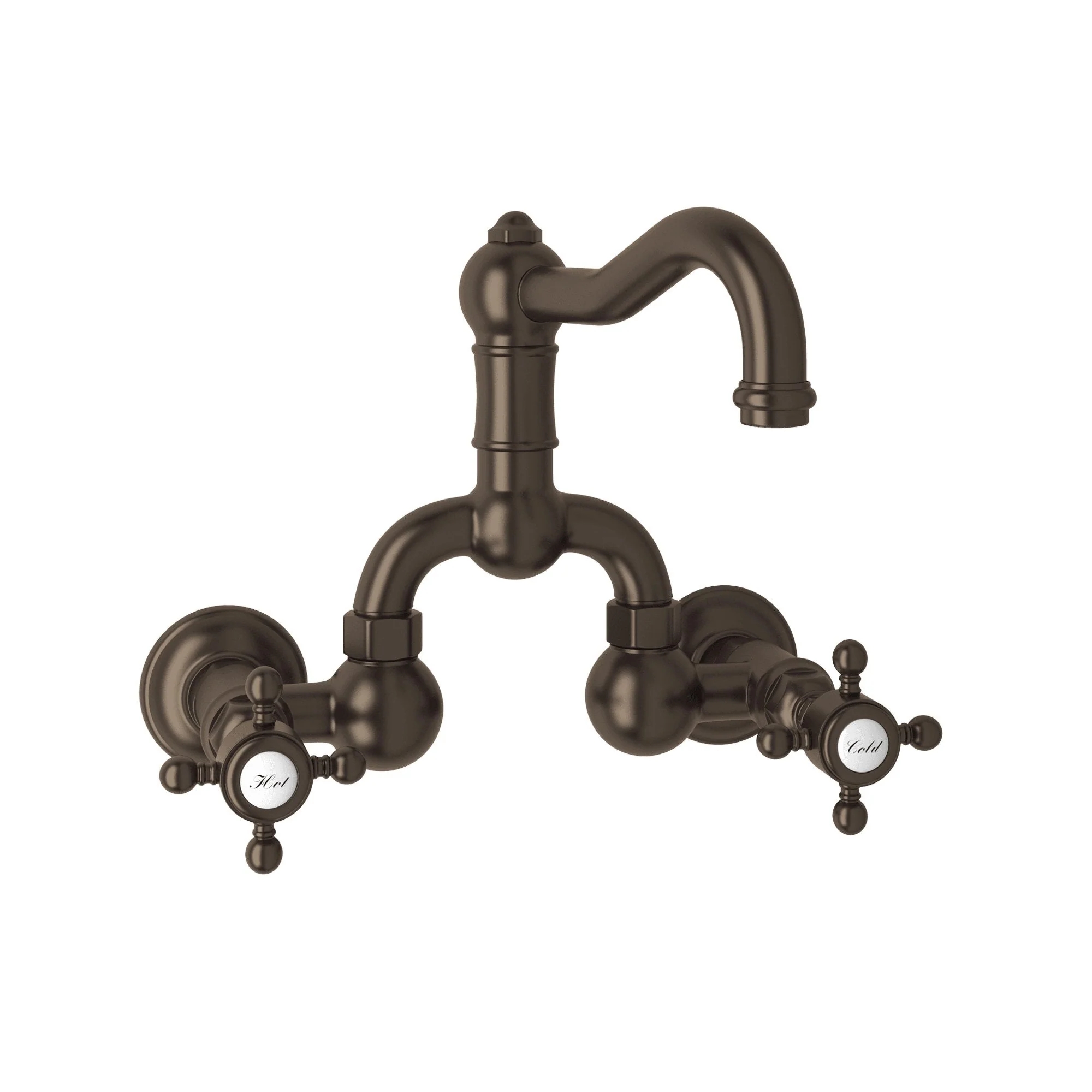 ROHL A1418 Acqui® Wall Mount Bridge Lavatory Faucet With Column Spout - Image 20