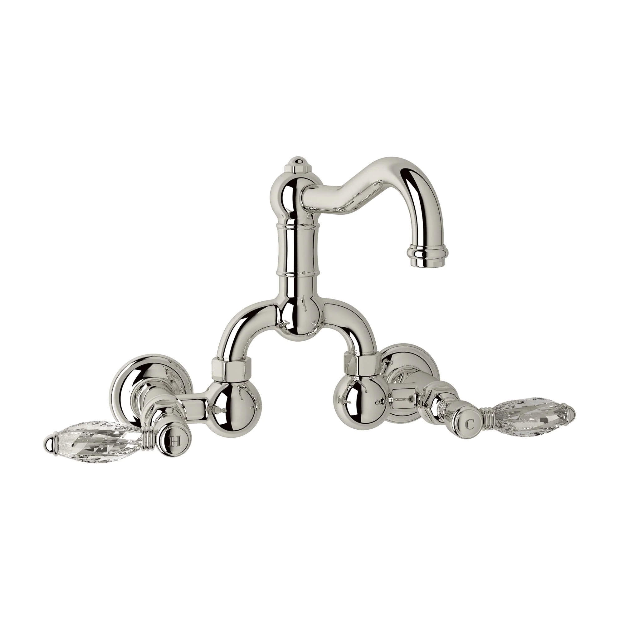 ROHL A1418 Acqui® Wall Mount Bridge Lavatory Faucet With Column Spout - Image 3