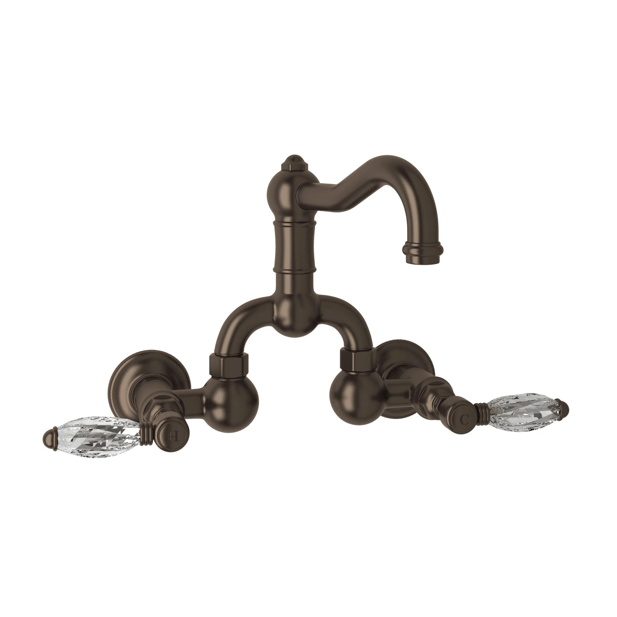 ROHL A1418 Acqui® Wall Mount Bridge Lavatory Faucet With Column Spout - Image 5